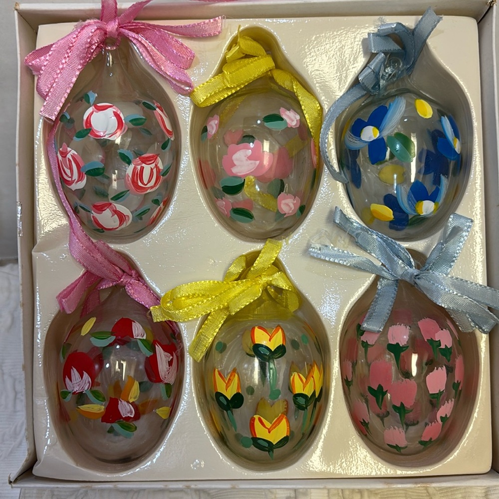 Hand-Painted Easter Egg Ornaments